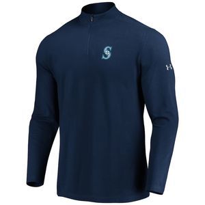 Seattle Mariners Under Armour Navy Tri-Blend 1/4 Zip Pullover Jacket 5XL